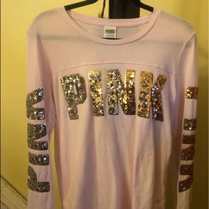 VS Pink Bling long sleeve top S